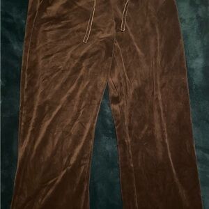 Y2k Brown Velvet Pants